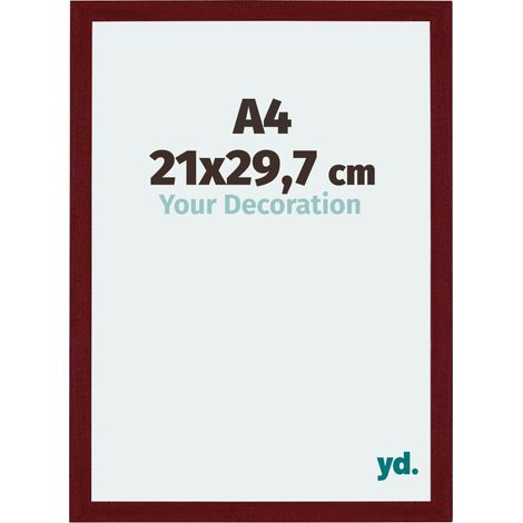 yd. - Cadre photo A4 21x29.7 - Vin Rouge Patine - MDF - Mura (1/5)
