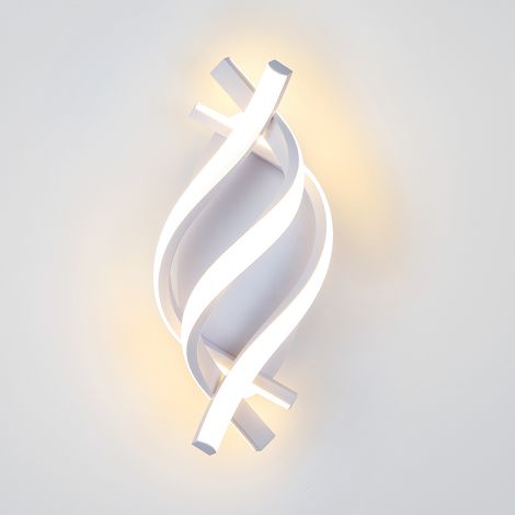 Applique Murale Intérieur LED, 21W 3360LM Lampe Murale Moderne en Aluminium, 3000K Blanc chaud, Applique Murale pour Chambre Couloir Salon - Blanc (1/5)