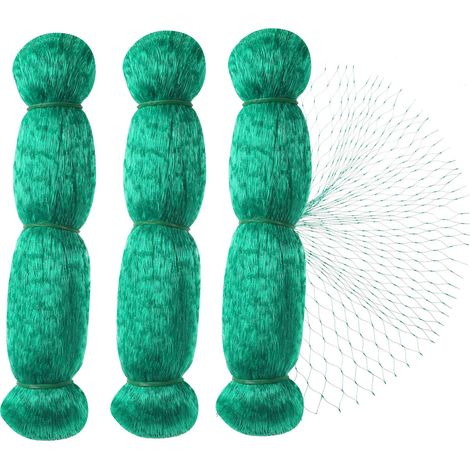 Filet Anti Oiseaux,3pcs 2 10m Vert Jardin Oiseau Filet de pour Plante Filet de Protection,Protéger Les Plantes, Les Fruits, Les Fleurs et Les légumes,Maille de 15 mm (1/5)