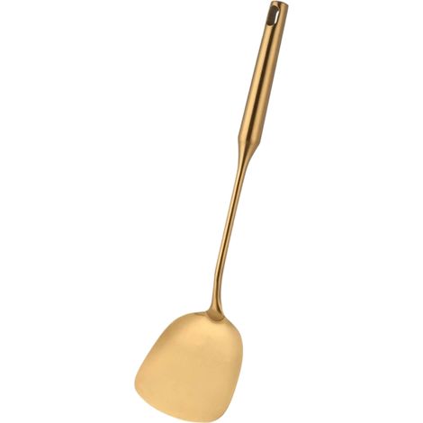 3 pièces Spatule de cuisine, cuillère à soupe, louche, en acier inoxydable, ustensiles polyvalents pour wok, fondue et service (1/5)
