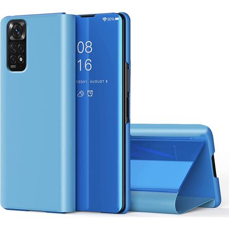 Étui pour Xiaomi Redmi Note 11 / 11S, Clear View, bleu