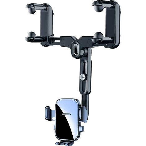 Support Téléphone Voiture,Rotation 360° Fixe Voiture Telephone Un Bouton de Libération,pour Voiture pour téléphone Portable,pour Tableau de Bord & Pare-Brise (1/5)