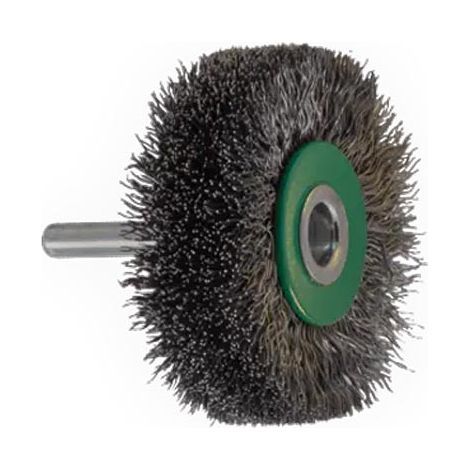 Brosse Circ. Tige De 6 Mm D50Mm Ép.17 Mm Inox Ondulé 0,20Mm Osborn