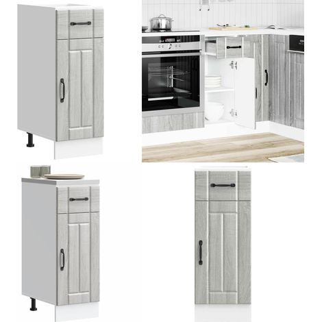 vidaXL Armoire de cuisine Lucca sonoma gris bois ingénierie (1/5)