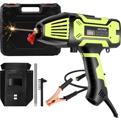 Soudeuse à arc portable 220V, 6 réglages courant 20-200A, compatible baguettes 2,4-3,2mm
