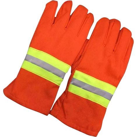 de Sauvetage Résistants Chaleur Anti-brûlure Coton Épais Respirant Protection Non Glissante pour Secours Urgence et Travaux à Haute Température (1/5)