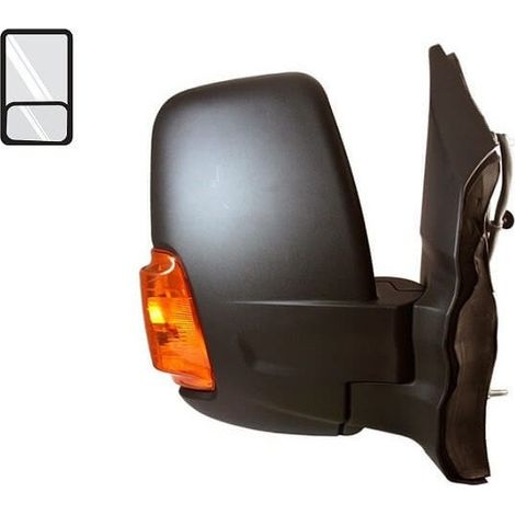 Rétroviseur rabattable électriquement droit chauffant feu orange bras court Ford Transit MK8 phase 1 2014-2019