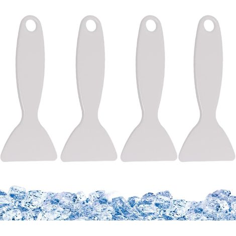 CSPARKV (White)Refrigerator Parts & Accessories, 4 Pcs Portable Plastic Defrosting Shovels for Refrigerator and Freezer