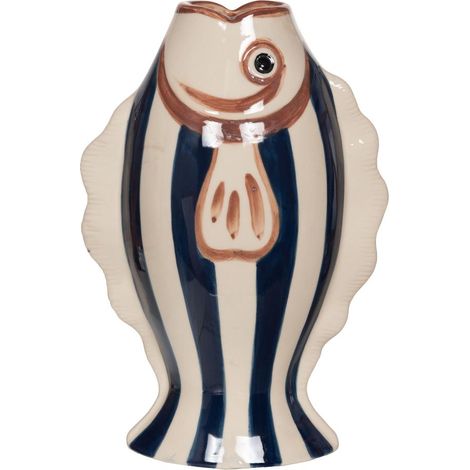 Amadeus - Vase poisson bleu marine