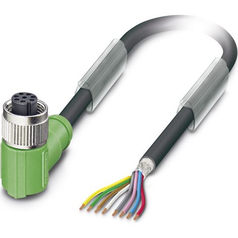 Phoenix Contact 1522930 Sensor-/Aktor-Steckverbinder, konfektioniert M12 Buchse, gewinkelt 5.00 m Po