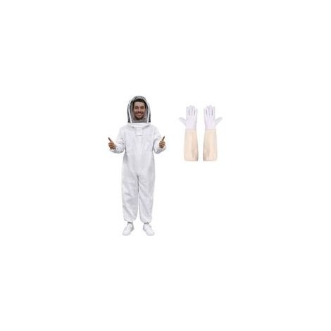 Combinaison Apiculteur en Tissu Épais et Coton de haute qualité, avec caractéristiques : Cuir