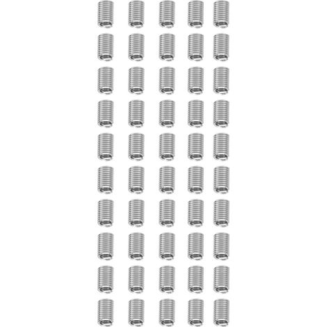 50 inserts filetés (unités US) pour douilles filetées, outil de réparation de filetage 1/4 pouce-202,5D (1/5)