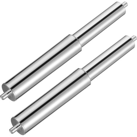 Lot de 2 tiges de rechange pour rouleau de papier toilette - Support de tiges de papier toilette en plastique argenté pour salle de bain (1/5)