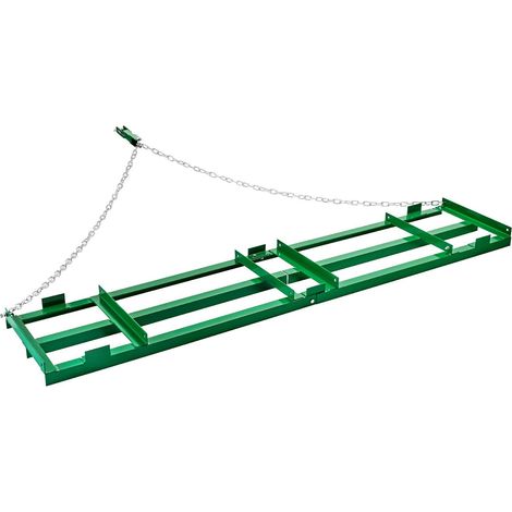 Herse Traînée de 2,4 m, Outil de Nivellement pour Jardin et Allée, Râteau Réglable pour ATV, UTV, Tracteur et Tondeuse (1/5)