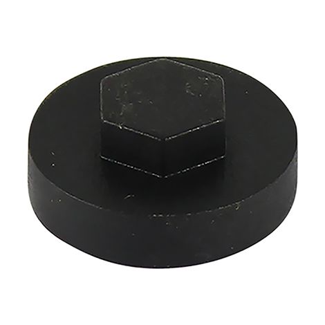 TIMCO Hex Head Cover Caps Black - 16mm