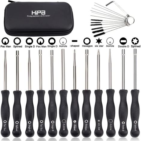 10-teiliges Vergaser-Einstellwerkzeug-Set, Kettensägen-Einstellschraubendreher, 2-Takt-Kettensäge, Vergaser-Einstellschraubendreher Pacman/Single D für Poulan Husq STHIL Echo Freischneider (1/5)