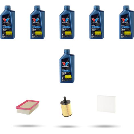Kit tagliando 3 FILTRI e 6L OLIO compatibile con Vw Golf IV (1j1 1j5) R32 177kw Dal 2002 al 2003 (1/5)