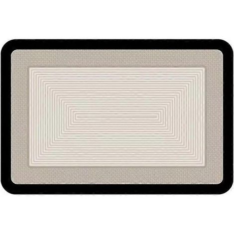 Tapis de bain antidérapant 40 x 60 cm, tapis de toilette, tapis de salle de bain, tapis de bain doux, tapis de douche lavable, décoration intérieure (1/5)