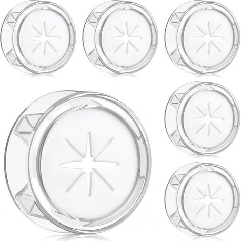 6 Pièces Adhesif Accroche Torchon, ABS Rond Cuisine Porte Torchon, Accroche Serviette Autocollant Sans Percage pour Salle de Bain, Crochet Torchon Mural (1/5)