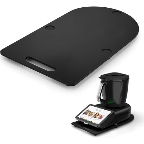 Sliding Board for TM7, Acrylic Stand Tray, Effortless Movement of Food Processor, TM7 Accessory to Protect Kitchen Countertop, and Easy to Clean, Black (1/5)