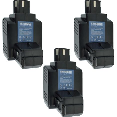 EXTENSILO 3x batteria compatibile con Hilti TE 5 A utensile elettrico (4000 mAh, NiMH, 24 V)