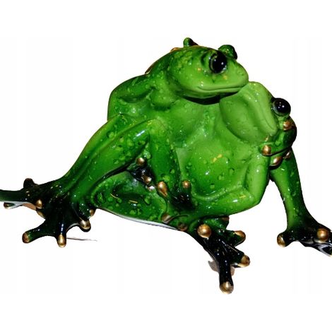 Froschfigur – ein Liebespaar in inniger Umarmung 8,5 x 17 x 11 (1/5)