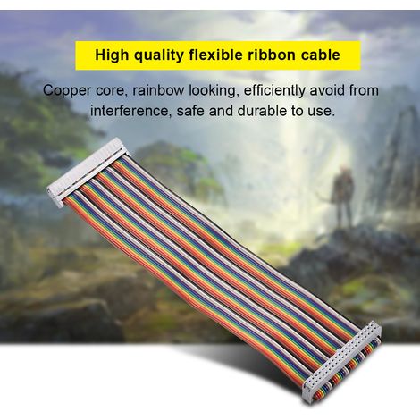 Câble adaptateur GPIO femelle-femelle arc-en-ciel 40 broches pour Banana Pi/Raspberry Pi 2/3 (1/5)