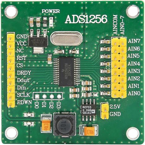 Analog-Digital-Wandlermodul 24-Bit 8-Kanal ADC Signalerfassungskarte ADS1256