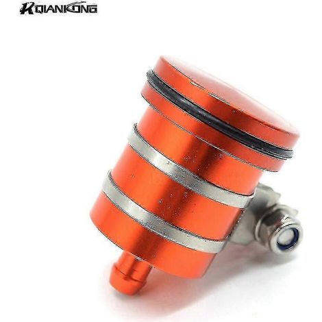 Réservoir universel de liquide de frein pour moto, réservoir d'embrayage, coupelle d'huile compatible avec Suzuki, Yamaha, Ducati 848 1198 (Orange) (1/5)