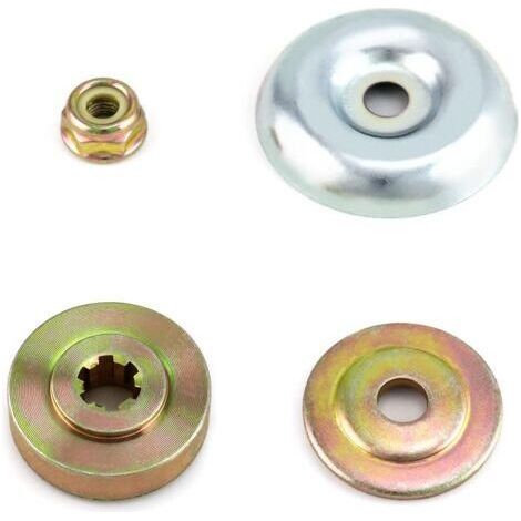 4pcs Kit de Écrous de Rechange en Métal pour Lames de Boîte de Vitesse, Pieces Detachees pour Debroussailleuse et Tondeuses à Gazon (1/5)