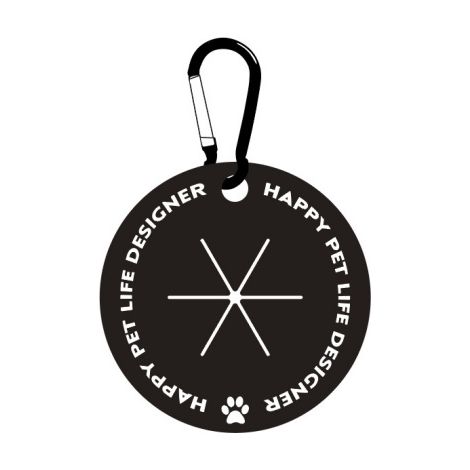 Porte-sac à crottes - Avec mousqueton - Mains libres - Pour laisse - Distributeur de sacs à crottes - Accessoires de promenade pour chiens(noir) (1/5)