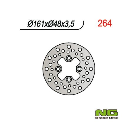 Disco de freno delantero Yamaha YFM/YFZ/YFS 1987-2015 161x48x3.5.