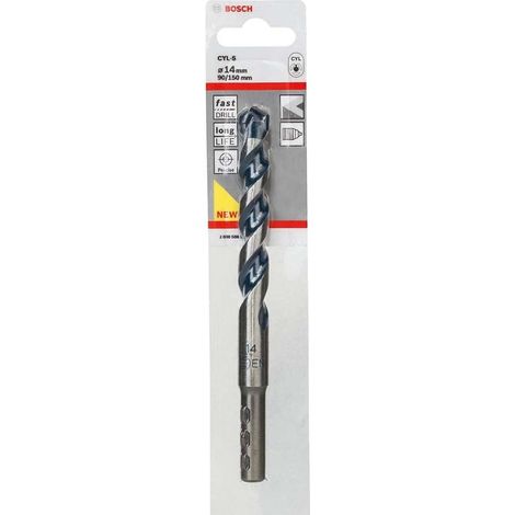 Bosch Professional 1x CYL-5 Betonbohrer für Beton, Ø 14 x 150 mm, Robust Line, Zubehör Schlagbohrmaschine)