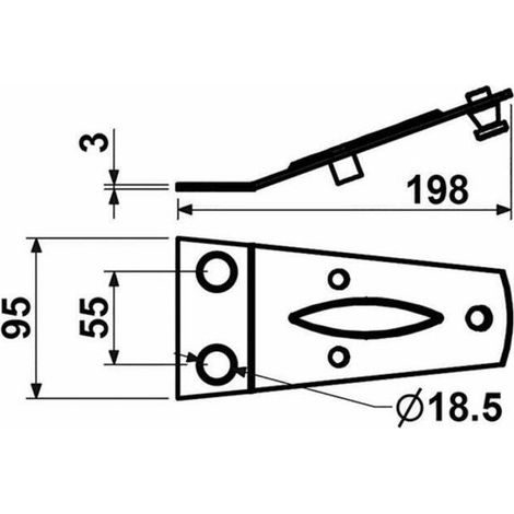 Piastra portacoltello adattabile Fahr 06563514