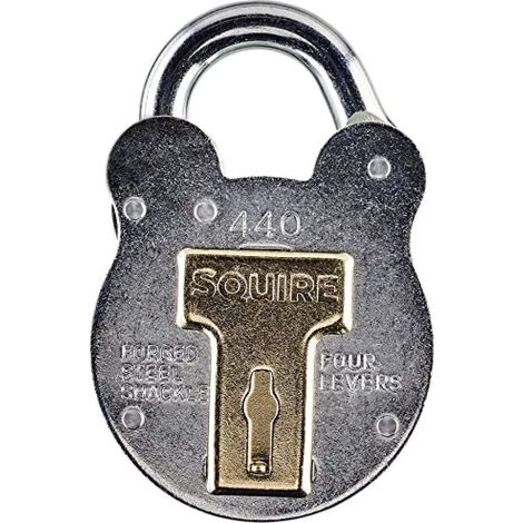Henry Squire HSQ440 440 Old English Padlock with Steel Case, 51mm Diameter