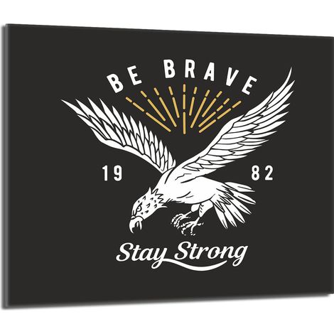 Piastra di protezione per stufa in vetro 60x52 Bird (1/5)