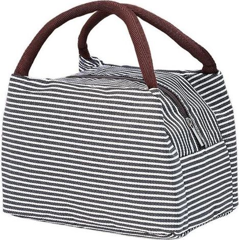 Frische gestreifte Bento-Box – Wasserdichte, tragbare Lunchtasche (1/5)