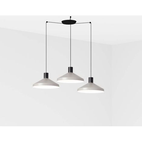 Faro KOMBO Lampada a Sospensione Cluster Goccia Cupola Grigio Ø400 3L (1/2)