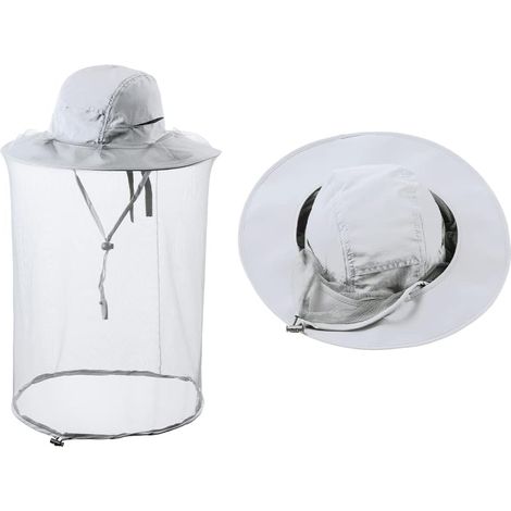 1/2 Pcs Beekeeper Veil/Bee Beekeeping Mosquito Net Hats with Netting/Sarifi Hiking Sun Protection Cap (1/5)