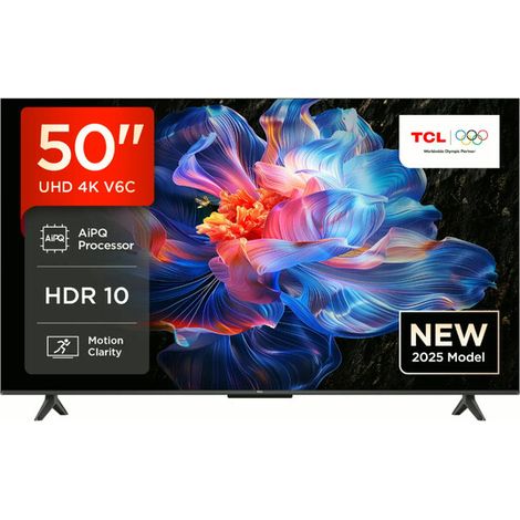 TCL 50V6C - Smart TV 4K Ultra HD 50 pouces - HDR10+ et Dolby Vision - Dalle HVA (1/5)