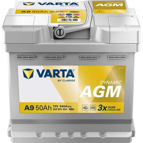 Bater铆a 12V 50Ah 540A A9 VARTA Dynamic AGM VARTA 550901054 (1/5)