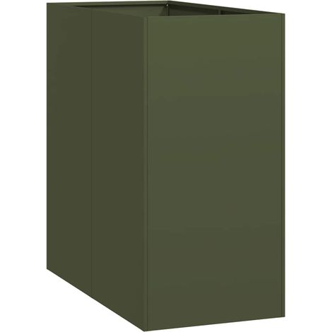 Maison Exclusive - Fioriera Verde Oliva 40x80x80 cm in Acciaio