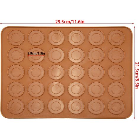 Tapis à macarons ronds en silicone (1 pièce) - 30 trous (1/5)