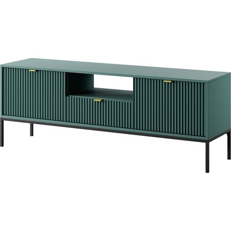 Meuble TV : Cachemire, pieds or, 168 × 57 × 39 cm (1/5)