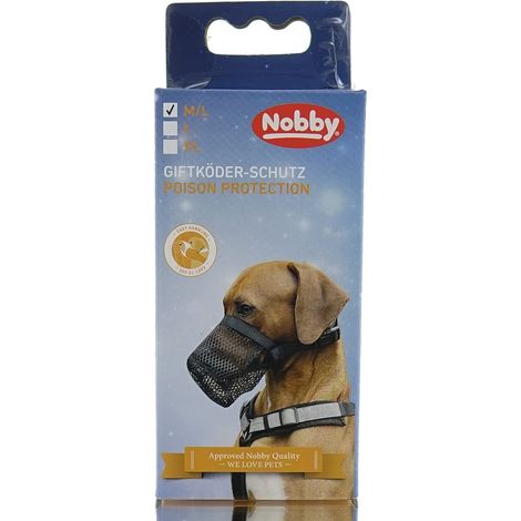 Nobby® Hunde Giftköderschutz Schwarz M-L