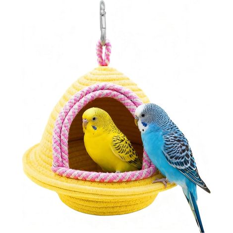 Mignon nid d'oiseau en Coton tissé Main Suspendu pour Cage (1/5)