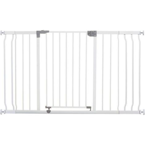 Barriere de sécurité - DREAMBABY - LIBERTY - 1 barriere + 2 extensions - 126-132,5 cm - Blanc (1/5)