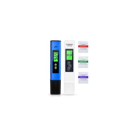Testeur 5 en 1 BIO pH, TDS et EC, testeur de température, testeur de qualité de l'eau avec écran LCD, testeur numérique de qualité de l'eau (ATC) pour eau potable, testeur de pH électronique (1/5)