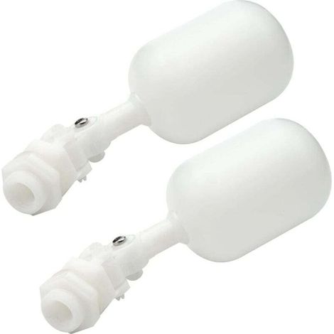 Ensemble De 2 PièCes 3/8 Pouces Soupape à Flotteur Tuyau d'alimentation en Eau avec Bras RéGlable pour éTang, éVier pour BéTail, Aquarium, Aquaculture et RéServoir (1/4)