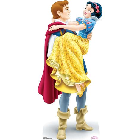 Figurine en carton Disney la Princesse Blanche Neige et le Prince Florian Hauteur 90 cm (1/5)